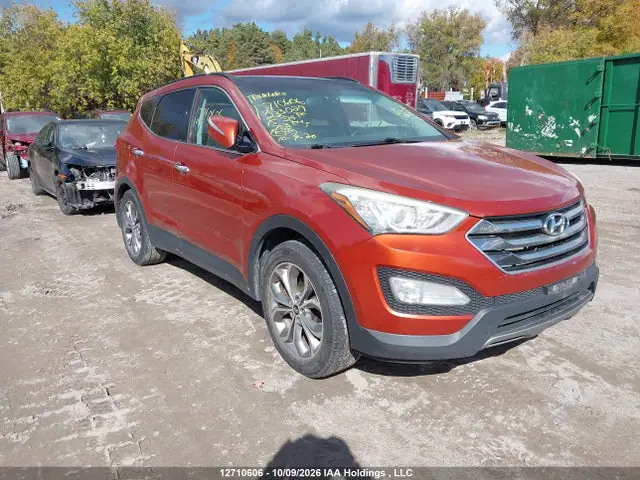 5XYZUDLA0FG233029 — 2015 Hyundai Santa Fe Sport 2.0T Limited, Задняя часть (Rear), фото до ремонта