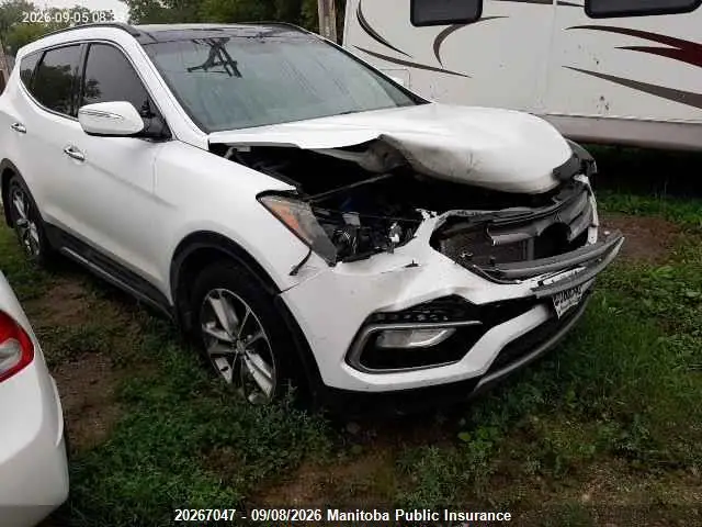 5XYZUDLA5HG402092 Hyundai Santa Fe Sport 2.0T 2017 — повреждение Передняя часть, фото до ремонта
