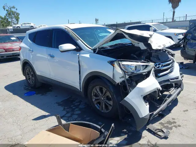5XYZT3LB6FG258958 — 2015 Hyundai Santa Fe Sport 2.4L, Передняя часть (Front End), фото до ремонта