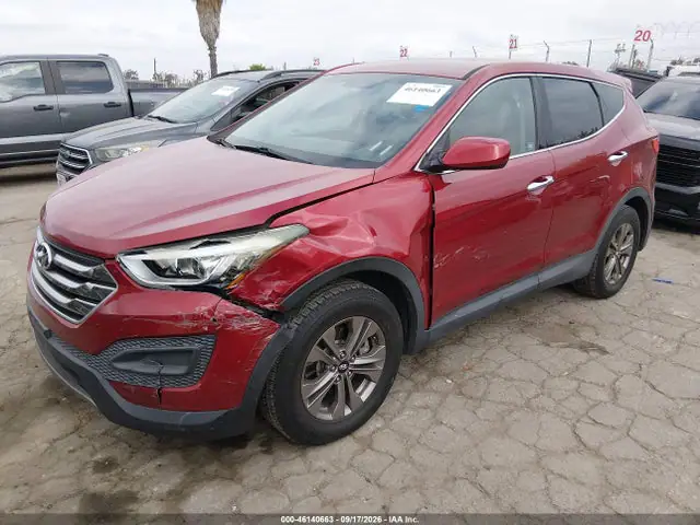 5XYZT3LB4GG318527 — 2016 Hyundai Santa Fe Sport 2.4L, фото 2 с аукциона IAAI 30.09.2026, Передняя часть слева