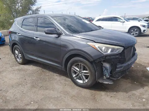 5XYZTDLB2JG569219 — 2018 Hyundai Santa Fe Sport 2.4L, Передняя часть (Front End), фото до ремонта