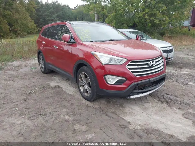 KM8SNDHF8EU040882 — 2014 Hyundai Santa FE XL, Передняя часть (Front), фото до ремонта