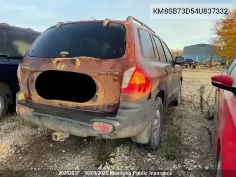 2004 Hyundai Santa Fe Gls VIN KM8SB73D54U837332 фото 4