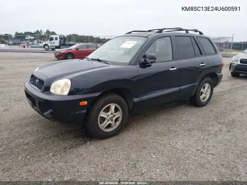 2004 Hyundai Santa Fe Gls/Lx VIN KM8SC13E24U600591 фото 3