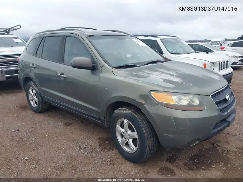 KM8SG13D37U147016 Hyundai Santa FE 2007 — повреждение Естественный износ, фото до ремонта