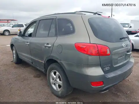 KM8SG13D37U147016 — 2007 Hyundai Santa FE, фото 3 с аукциона IAAI, Естественный износ