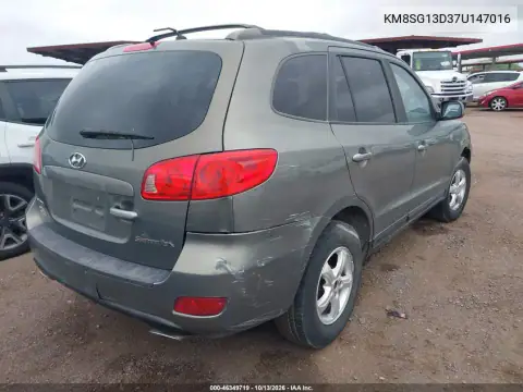 KM8SG13D37U147016 — 2007 Hyundai Santa FE, фото 4 с аукциона IAAI, Естественный износ