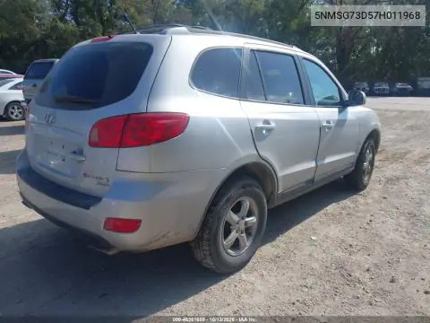 5NMSG73D57H011968 — 2007 Hyundai Santa FE, фото 5 с аукциона IAAI, Естественный износ