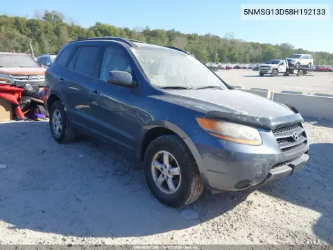 2008 Hyundai Santa Fe Gls VIN 5NMSG13D58H192133 фото 2