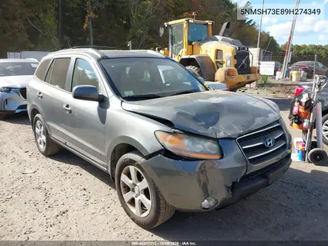 5NMSH73E89H274349 — 2009 Hyundai Santa FE, Передняя часть, фото до ремонта