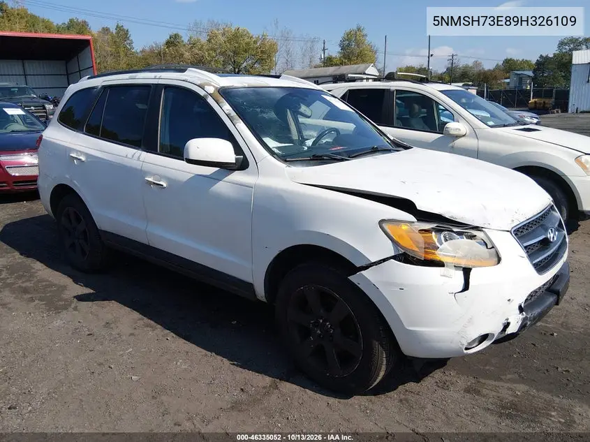 5NMSH73E89H326109 — 2009 Hyundai Santa FE, фото 2 с аукциона IAAI, Передняя часть справа
