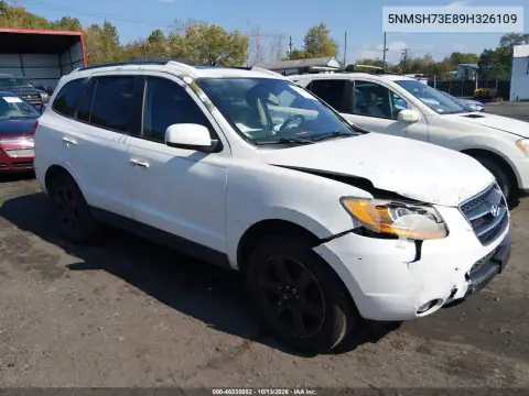 5NMSH73E89H326109 — 2009 Hyundai Santa FE, Передняя часть справа, фото до ремонта