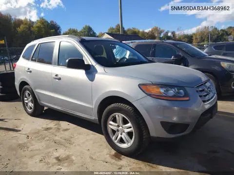 5NMSGDAB3AH368962 — 2010 Hyundai Santa FE, Сзади слева, фото до ремонта