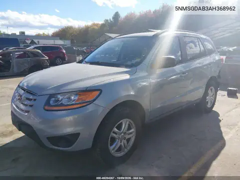 2010 Hyundai Santa Fe Gls VIN 5NMSGDAB3AH368962 фото 3