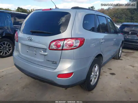 2010 Hyundai Santa Fe Gls VIN 5NMSGDAB3AH368962 фото 5