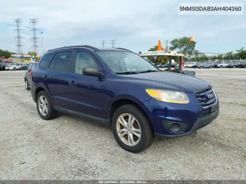 5NMSGDAB3AH404360 — 2010 Hyundai Santa FE, Естественный износ, фото до ремонта