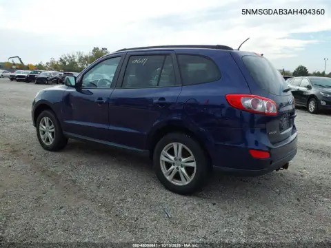 5NMSGDAB3AH404360 — 2010 Hyundai Santa FE, фото 3 с аукциона IAAI, Естественный износ