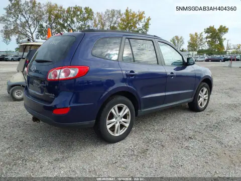 5NMSGDAB3AH404360 — 2010 Hyundai Santa FE, фото 4 с аукциона IAAI, Естественный износ