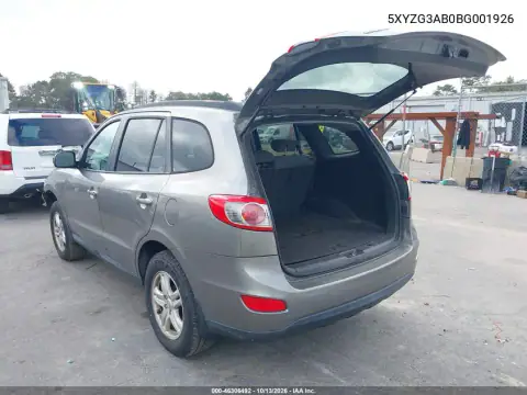 5XYZG3AB0BG001926 — 2011 Hyundai Santa FE, фото 4 с аукциона IAAI, Передняя часть