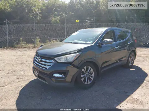 2013 Hyundai Santa Fe Sport VIN 5XYZUDLB7DG081336 фото 2