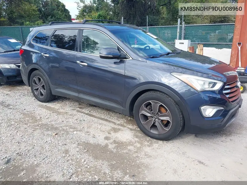 KM8SNDHF9DU008960 Hyundai Santa FE 2013 — повреждение Естественный износ, фото до ремонта
