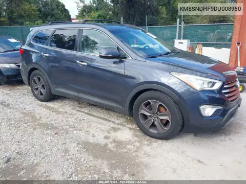 KM8SNDHF9DU008960 — 2013 Hyundai Santa FE, Естественный износ, фото до ремонта