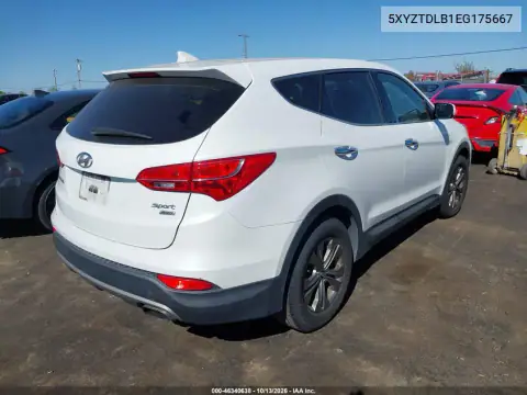 2014 Hyundai Santa Fe Sport 2.4L VIN 5XYZTDLB1EG175667 фото 4