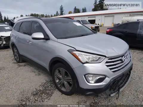 KM8SRDHF9FU120181 — 2015 Hyundai Santa FE, Передняя и задняя части, фото до ремонта