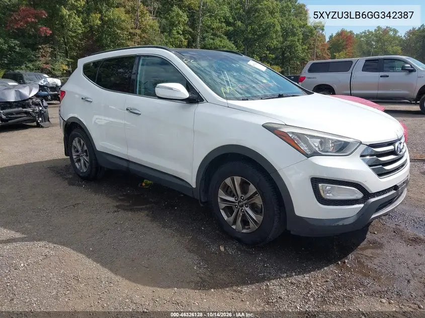 5XYZU3LB6GG342387 — 2016 Hyundai Santa FE, фото 2 с аукциона IAAI, Задняя часть