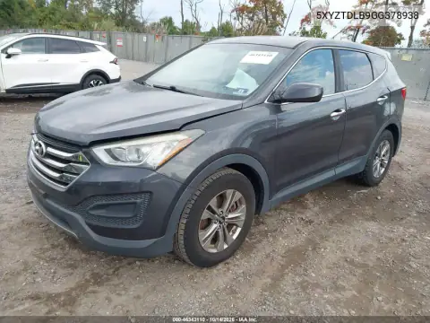 5XYZTDLB9GG378938 — 2016 Hyundai Santa FE, фото 2 с аукциона IAAI 20.10.2026, Естественный износ