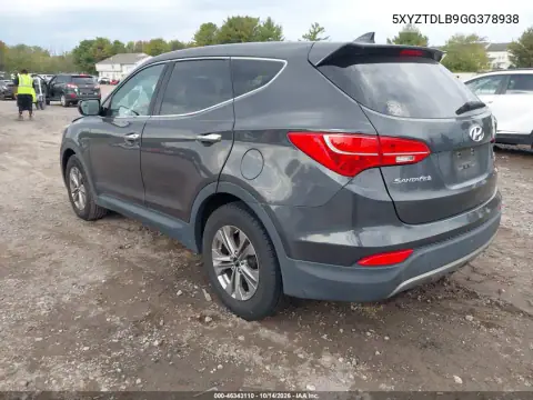 5XYZTDLB9GG378938 — 2016 Hyundai Santa FE, фото 3 с аукциона IAAI 20.10.2026, Естественный износ