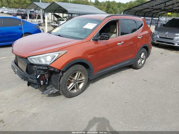 5XYZUDLB7HG489003 — 2017 Hyundai Santa FE, фото 2 с аукциона IAAI, Передняя часть