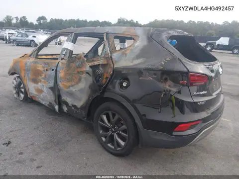2017 Hyundai Santa Fe Sport 2.0T Ultimate VIN 5XYZWDLA4HG492457 фото 3