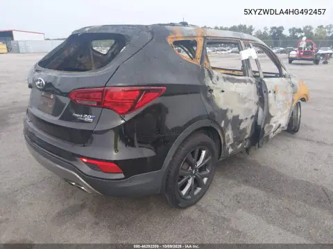 2017 Hyundai Santa Fe Sport 2.0T Ultimate VIN 5XYZWDLA4HG492457 фото 4