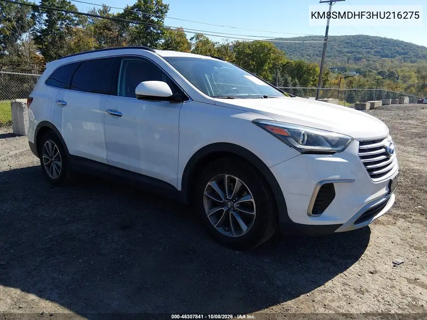 2017 Hyundai Santa Fe Se VIN KM8SMDHF3HU216275 фото 2