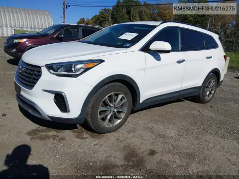 2017 Hyundai Santa Fe Se VIN KM8SMDHF3HU216275 фото 3