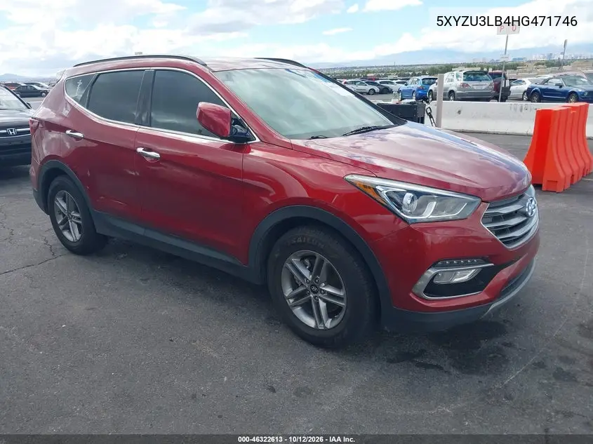 2017 Hyundai Santa Fe Sport 2.4L VIN 5XYZU3LB4HG471746 фото 2