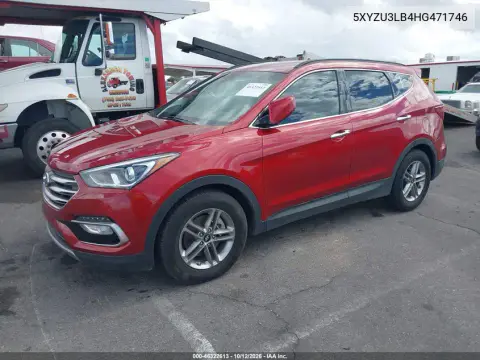 2017 Hyundai Santa Fe Sport 2.4L VIN 5XYZU3LB4HG471746 фото 3