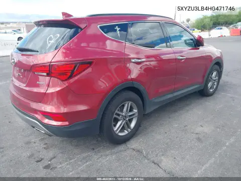 2017 Hyundai Santa Fe Sport 2.4L VIN 5XYZU3LB4HG471746 фото 5