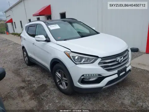 5XYZUDLB6HG450712 — 2017 Hyundai Santa FE, Не указано, фото до ремонта