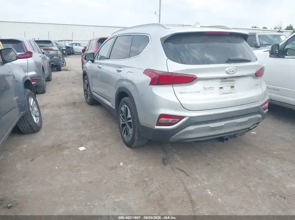 5NMS53AAXKH075391 — 2019 Hyundai Santa FE, фото 3 с аукциона IAAI, Задняя часть справа