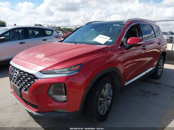 2019 HYUNDAI SANTA FE VIN 5NMS53AD6KH019653 фото 2