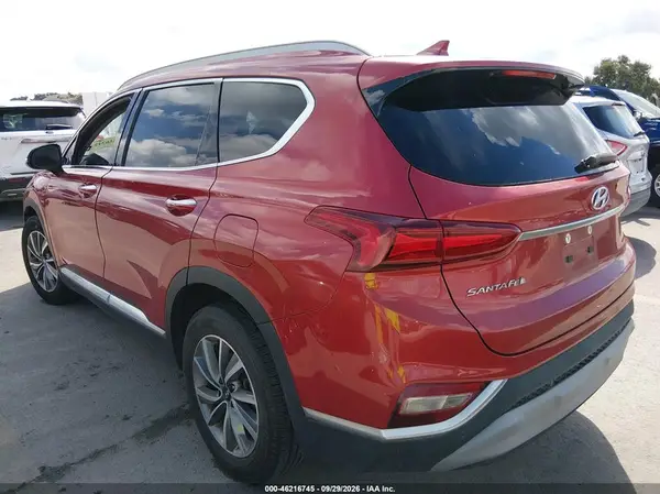 2019 HYUNDAI SANTA FE VIN 5NMS53AD6KH019653 фото 3