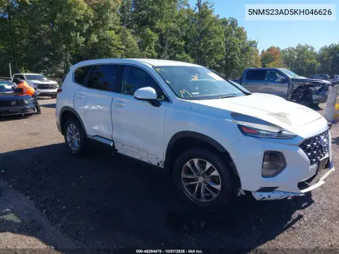 2019 Hyundai Santa Fe Se VIN 5NMS23AD5KH046626 фото 1