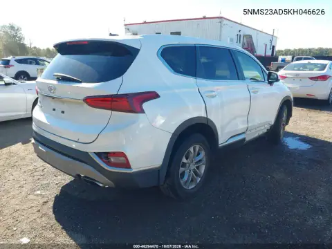 2019 Hyundai Santa Fe Se VIN 5NMS23AD5KH046626 фото 4
