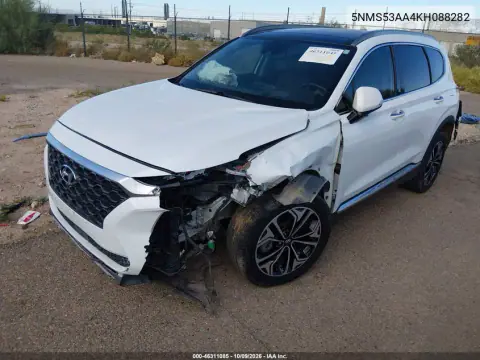 2019 Hyundai Santa Fe Ultimate 2.0T VIN 5NMS53AA4KH088282 фото 2