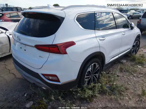 2019 Hyundai Santa Fe Ultimate 2.0T VIN 5NMS53AA4KH088282 фото 4
