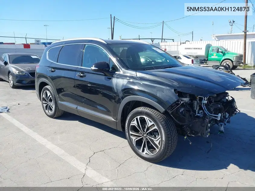 2019 Hyundai Santa Fe Limited 2.0T VIN 5NMS53AA0KH124873 фото 2