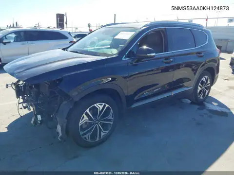 2019 Hyundai Santa Fe Limited 2.0T VIN 5NMS53AA0KH124873 фото 3