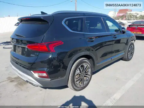 2019 Hyundai Santa Fe Limited 2.0T VIN 5NMS53AA0KH124873 фото 5